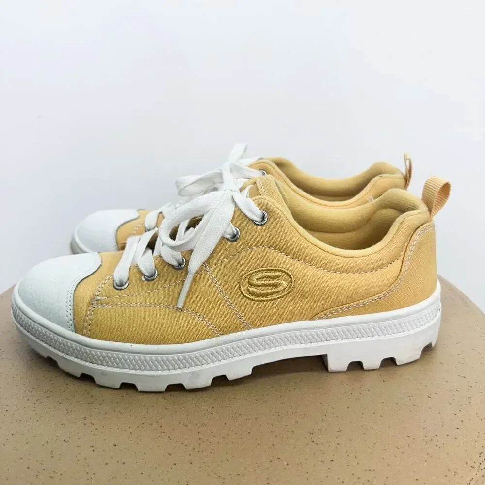 Skechers Women’s Y2K Vintage Inspired Yellow Roadies True Root Sneakers